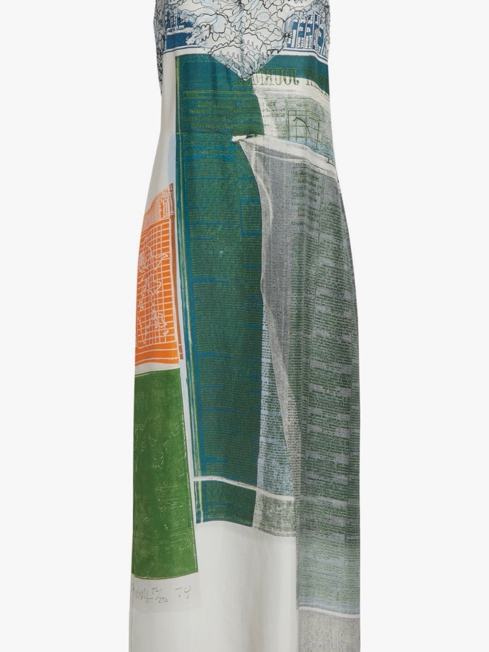 Jason Wu Collection Blue and White Midi Dress